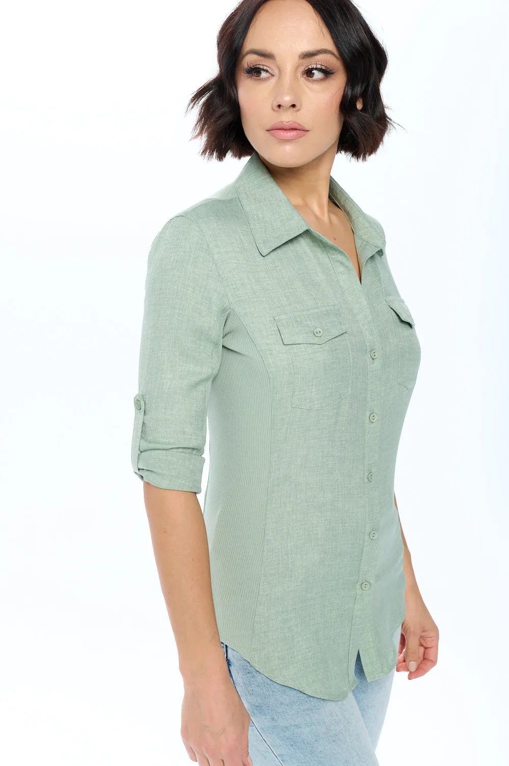 Classic Woven Top sold by Ci Sono product image thumbnail 3