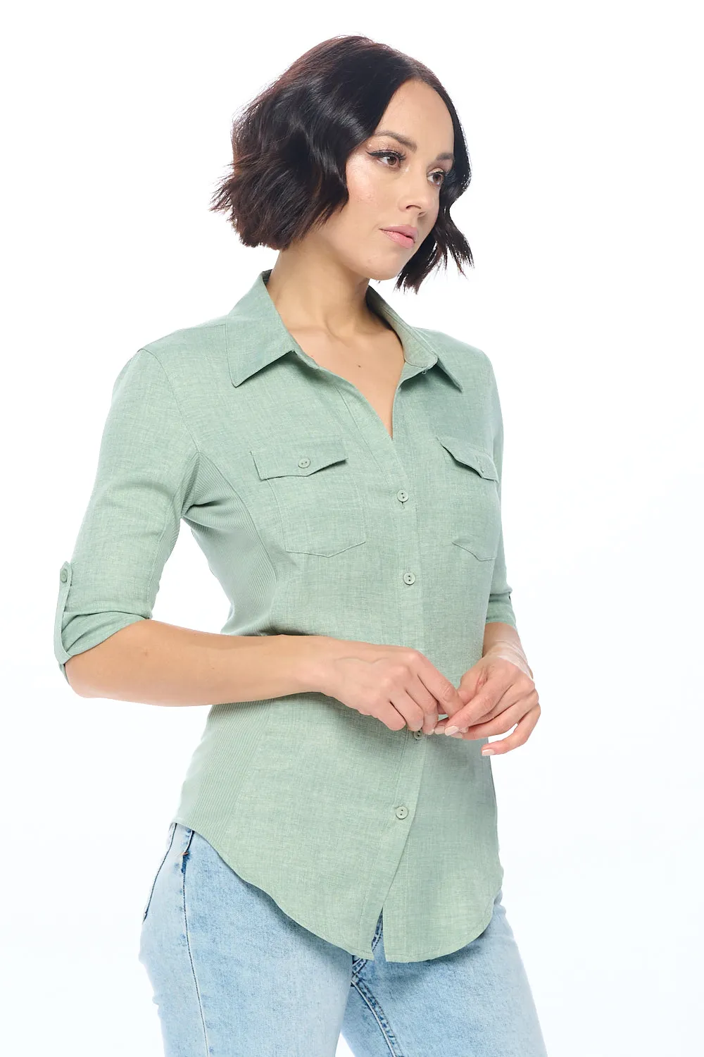 Classic Woven Top sold by Ci Sono product image thumbnail 2