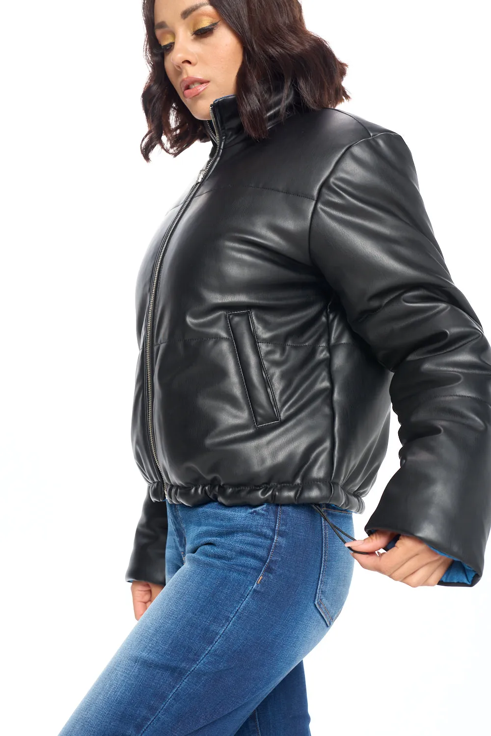 Reversible Quilted Jacket sold by Ci Sono product image thumbnail 4