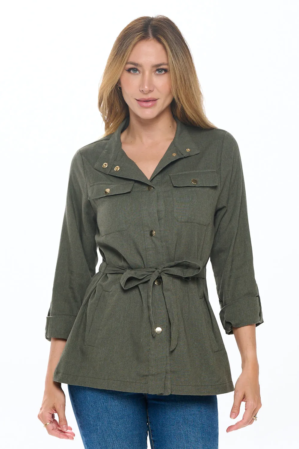 Linen Anorak Jacket sold by Ci Sono product image thumbnail 2