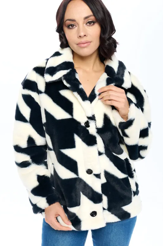 Printed Drop Shoulder Jacket sold by Ci Sono