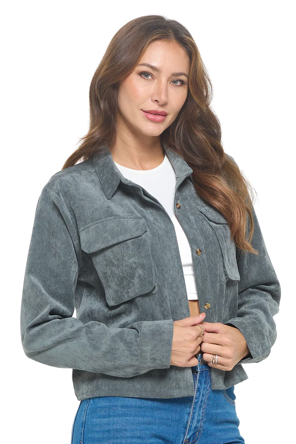 Everyday Corduroy Shacket sold by Ci Sono product image thumbnail 3