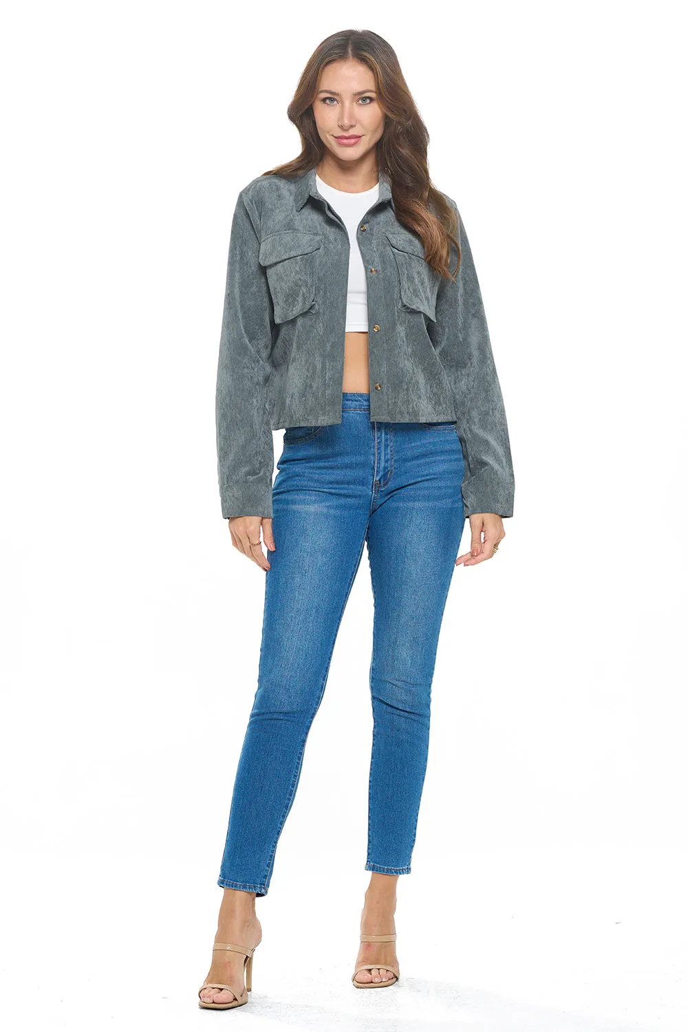 Everyday Corduroy Shacket sold by Ci Sono product image thumbnail 4