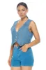 Embellished Denim Vest sold by Ci Sono