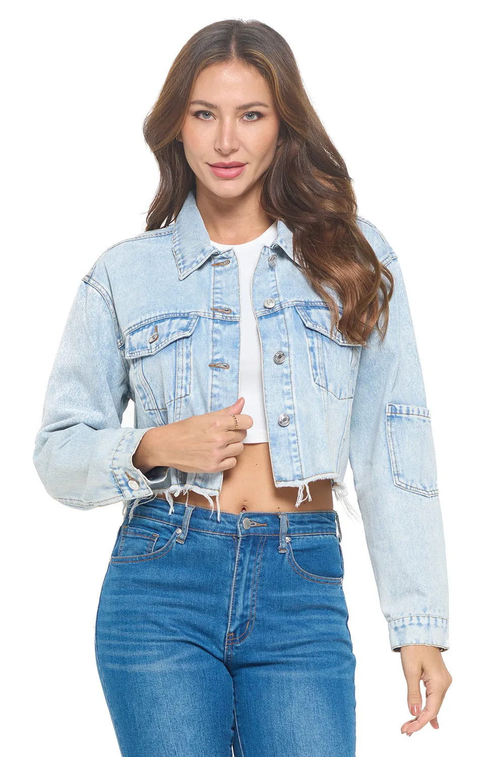 Casual Denim Jacket sold by Ci Sono product image thumbnail 2