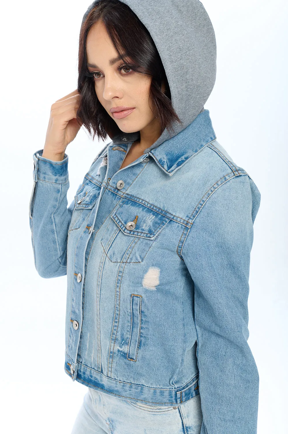 Relaxed Fit Denim Jacket sold by Ci Sono product image thumbnail 3
