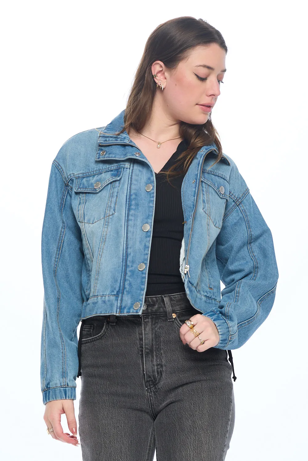 Lightweight Denim Jacket sold by Ci Sono product image thumbnail 2