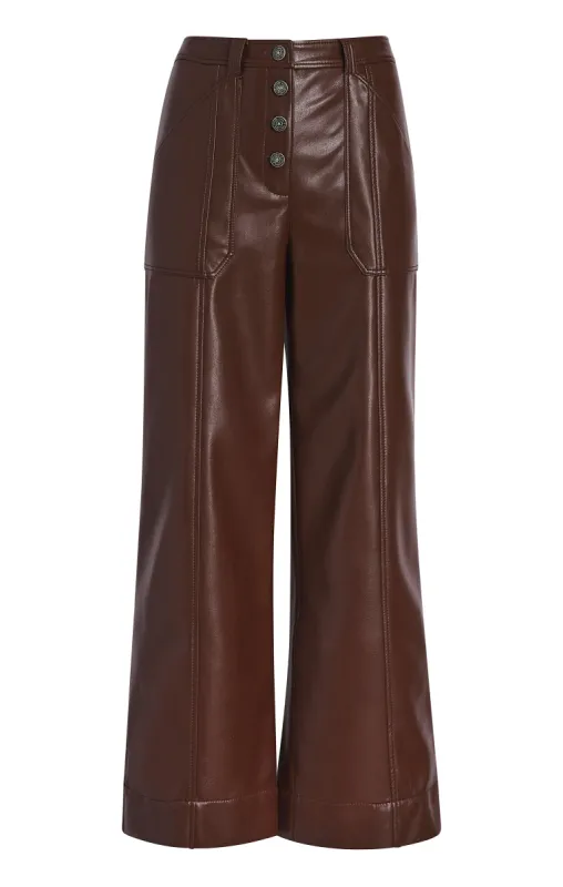 Vegan Leather Benji Pant sold by cinq a sept