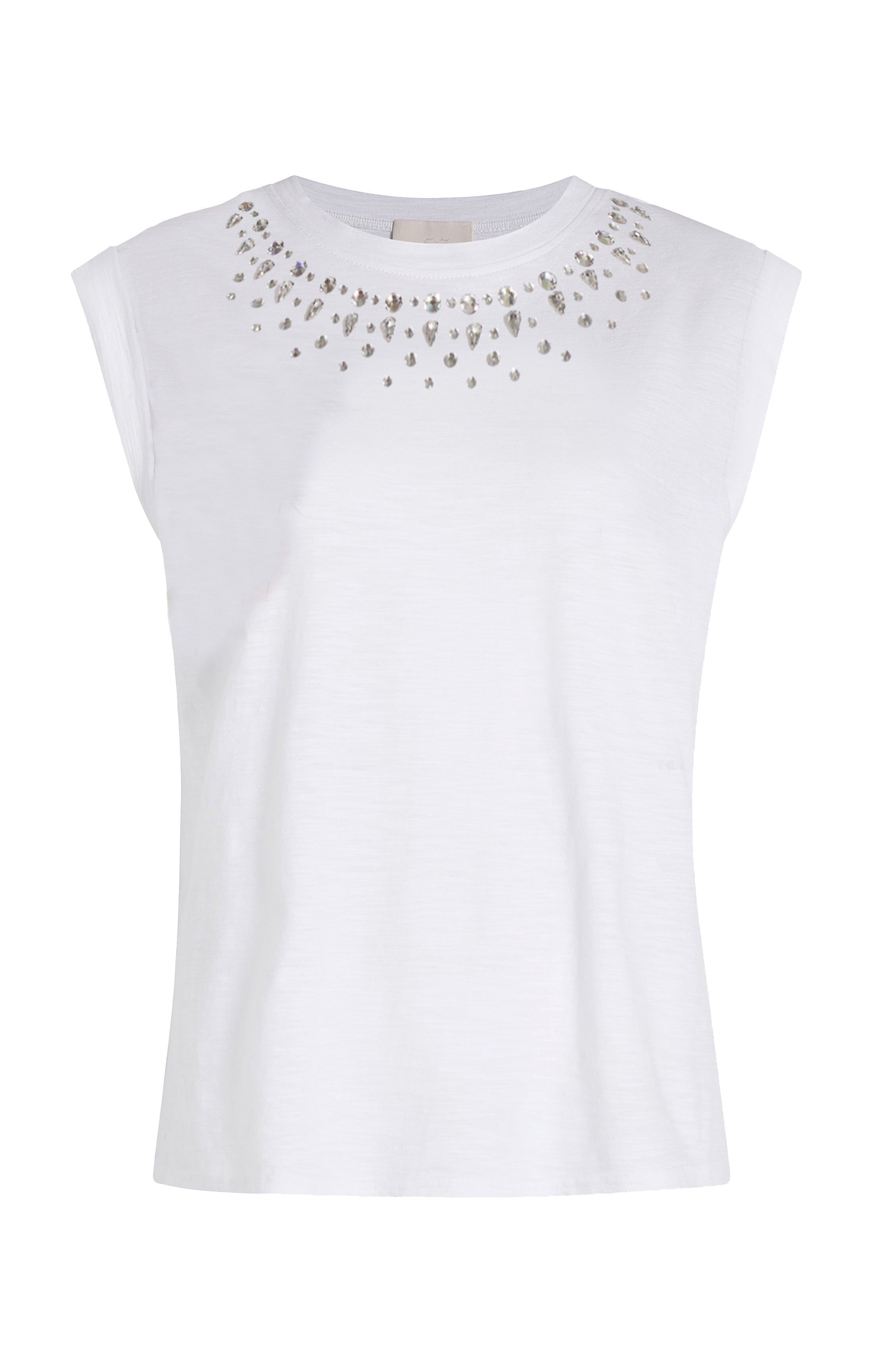 Mixed Rhinestone Bella Tee sold by cinq a sept