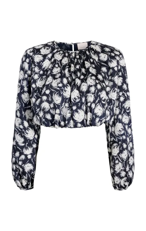 Graphic Floral Kamala Top sold by cinq a sept