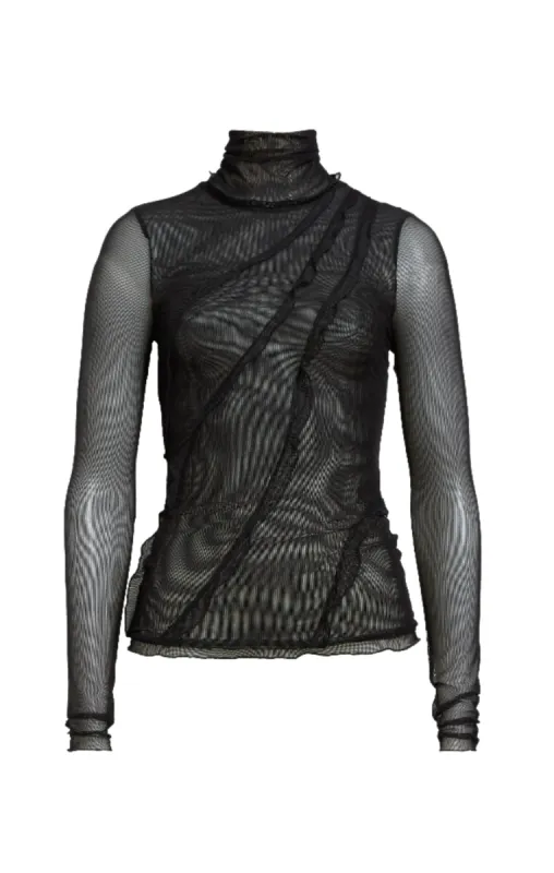 Nichola Mesh Turtleneck made by cinq a sept