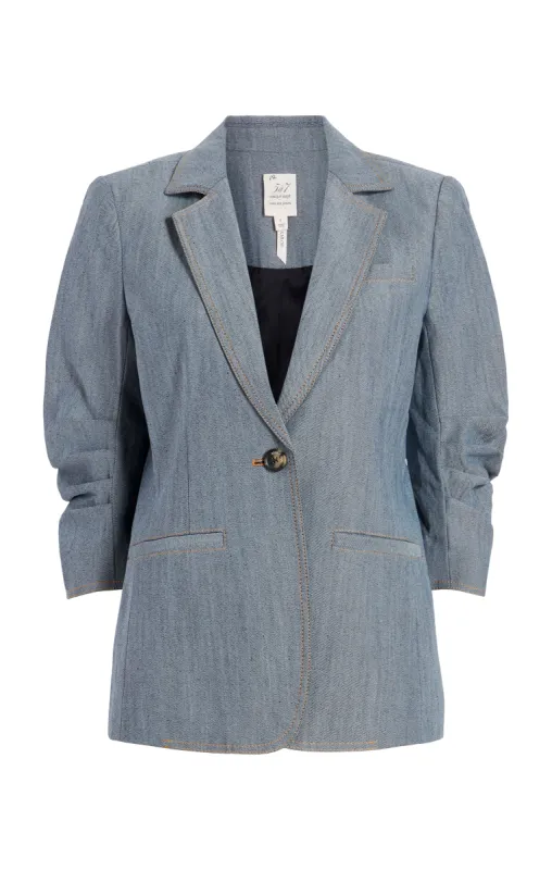 Denim Khloe Blazer sold by cinq a sept