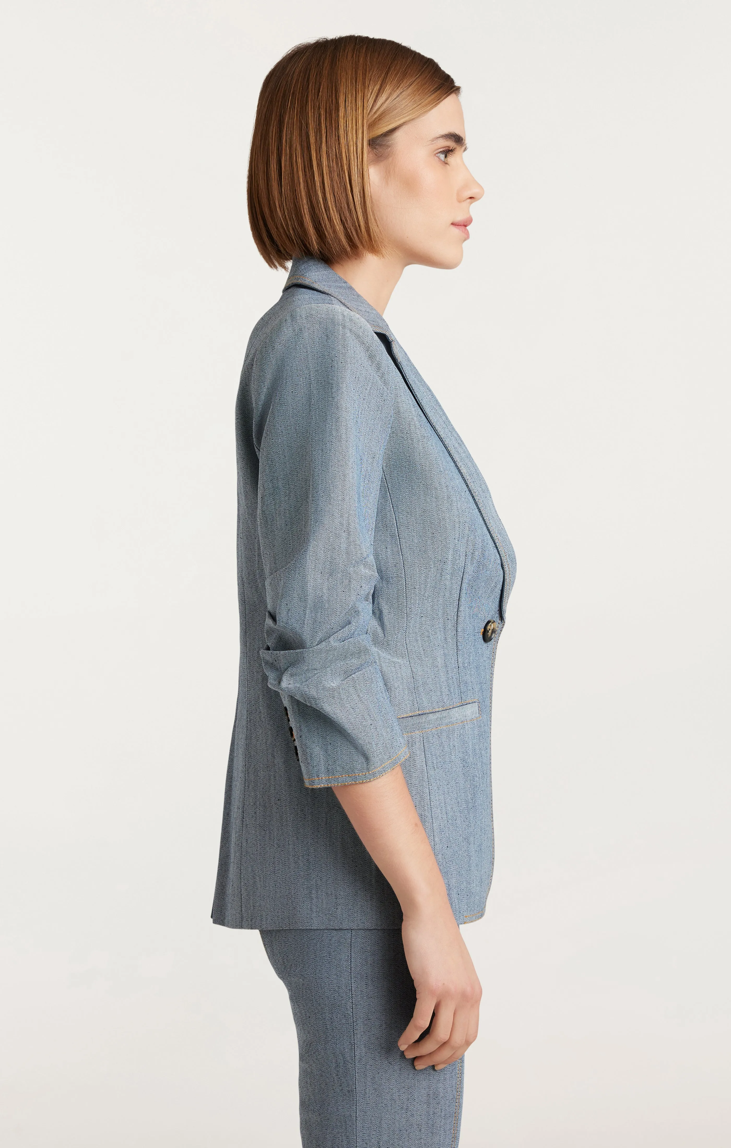 Denim Khloe Blazer sold by cinq a sept product image thumbnail 4