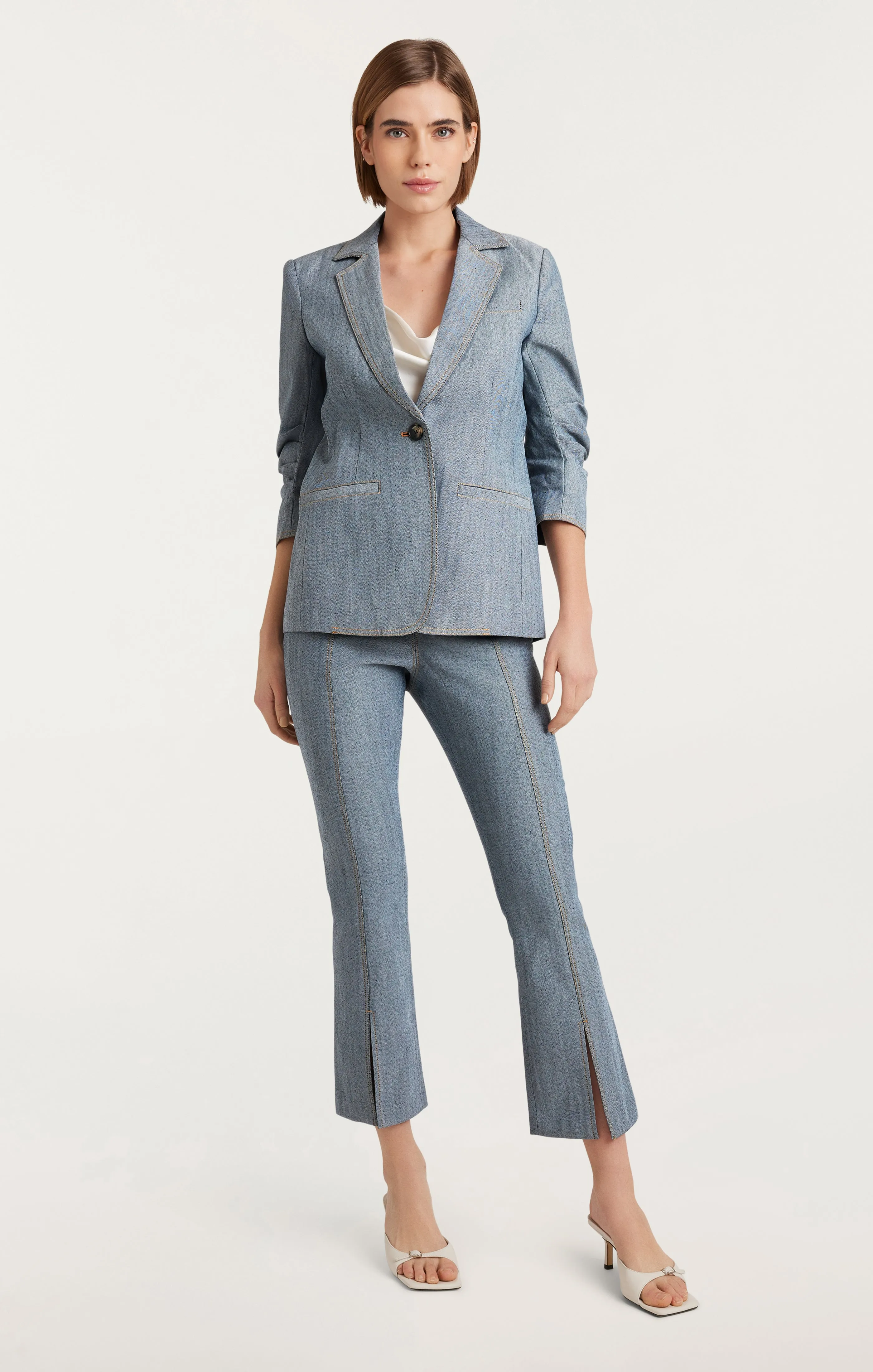 Denim Khloe Blazer sold by cinq a sept product image thumbnail 2