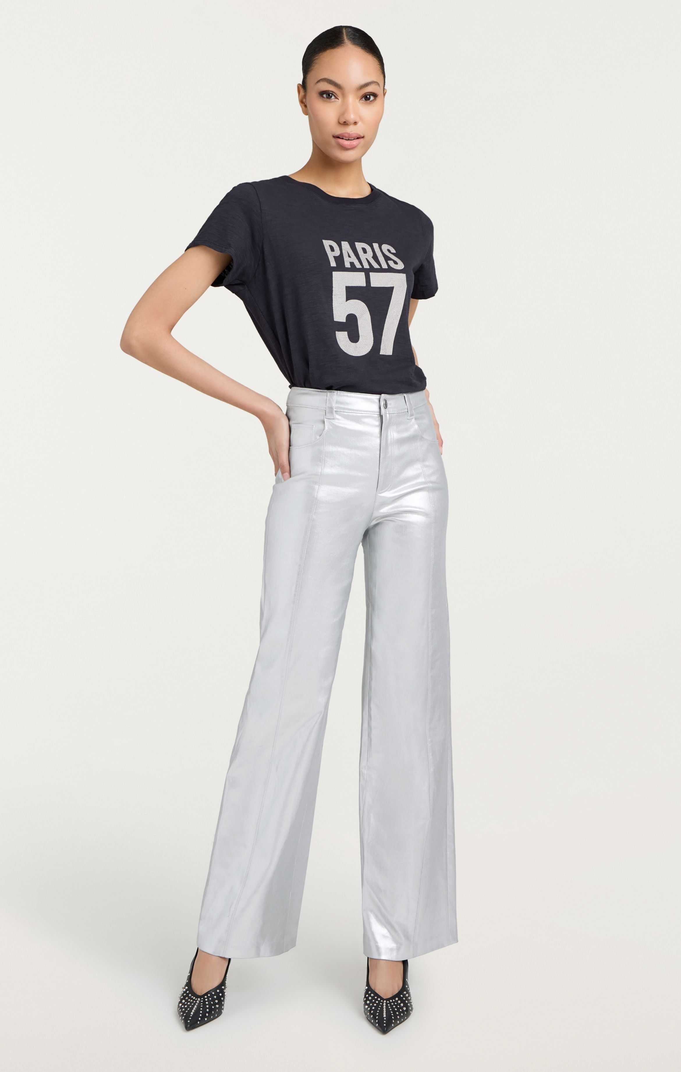 Rhinestone Paris 57 Tee sold by cinq a sept product image thumbnail 2