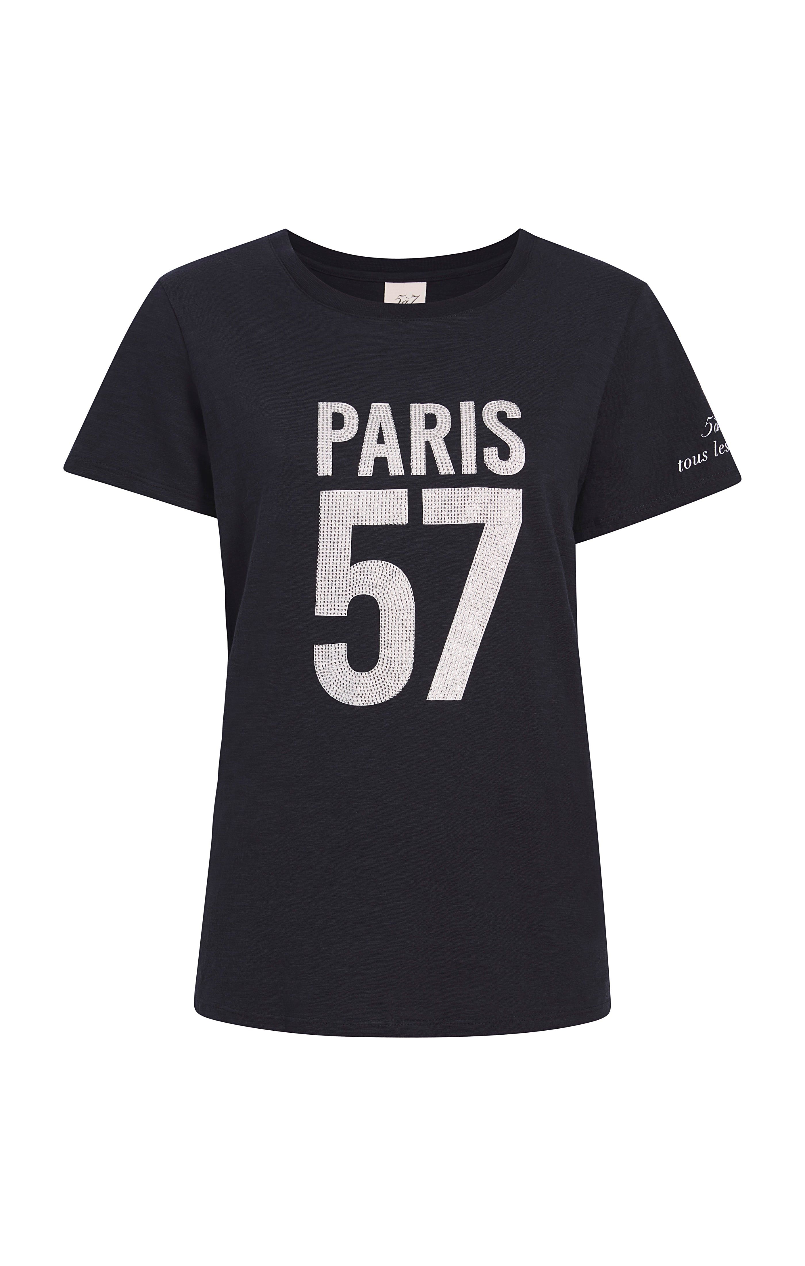 Rhinestone Paris 57 Tee sold by cinq a sept