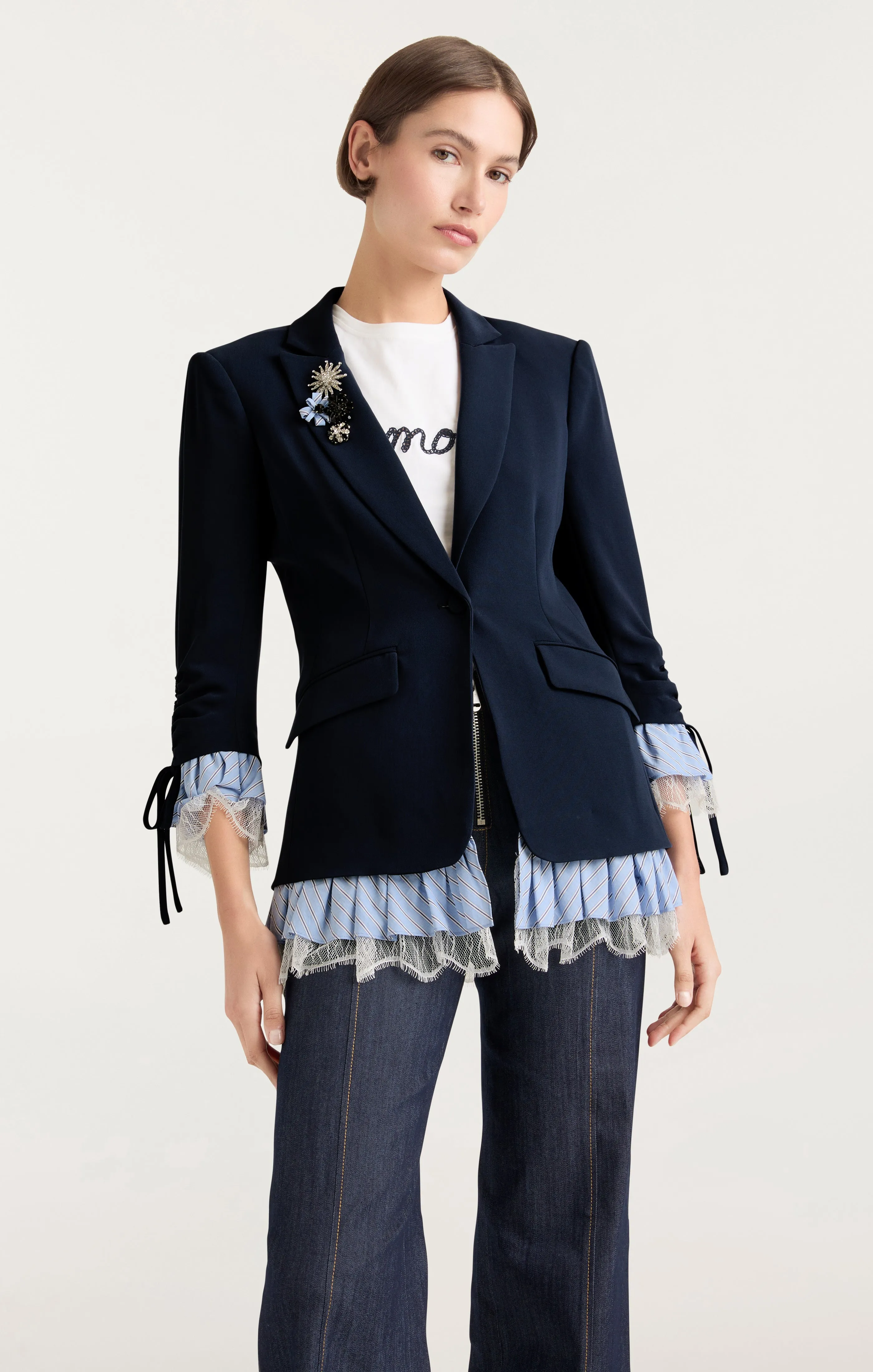 Striped Roxie Blazer sold by cinq a sept product image thumbnail 4