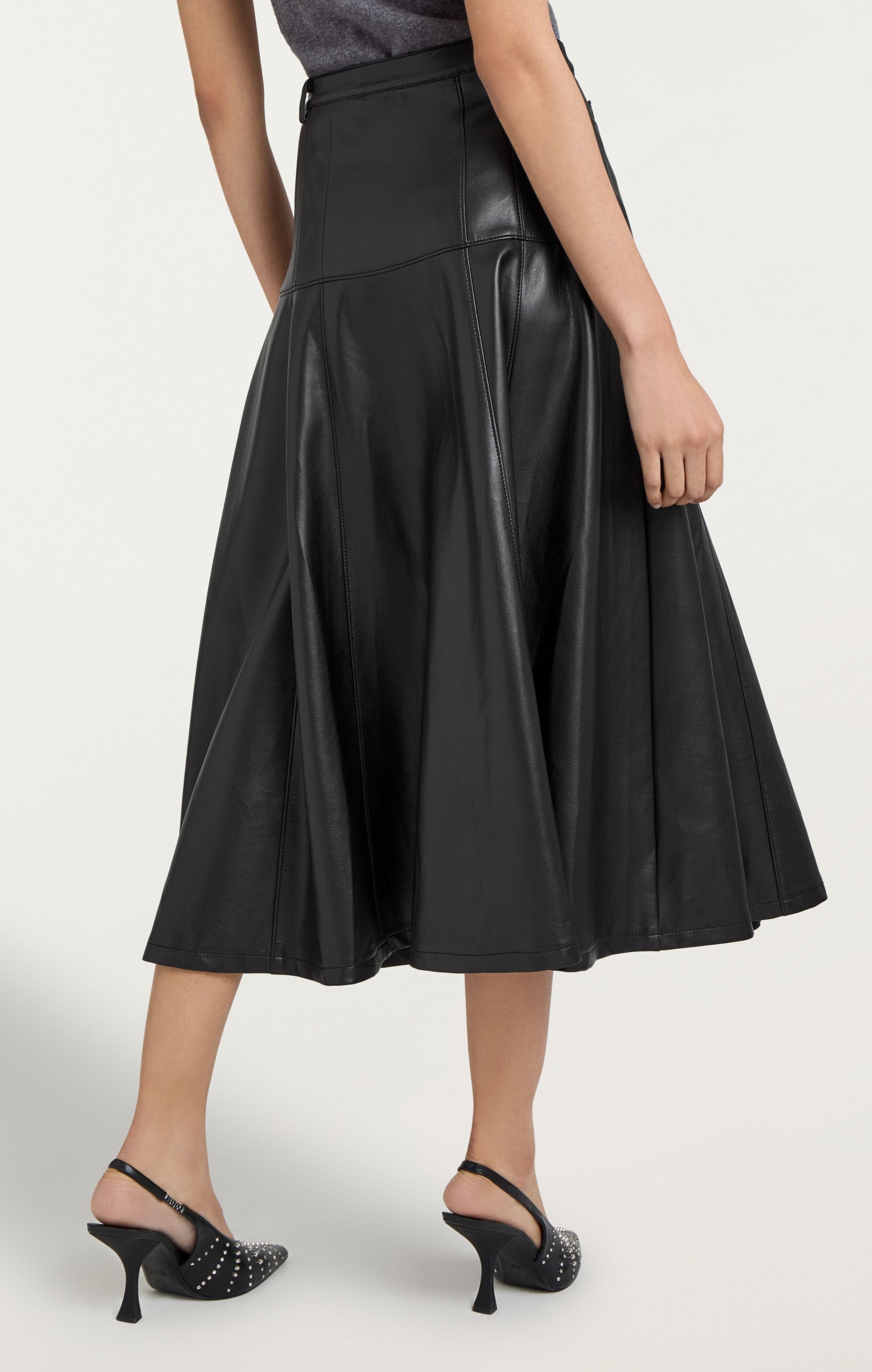 Vegan Leather Veena Skirt sold by cinq a sept product image thumbnail 3