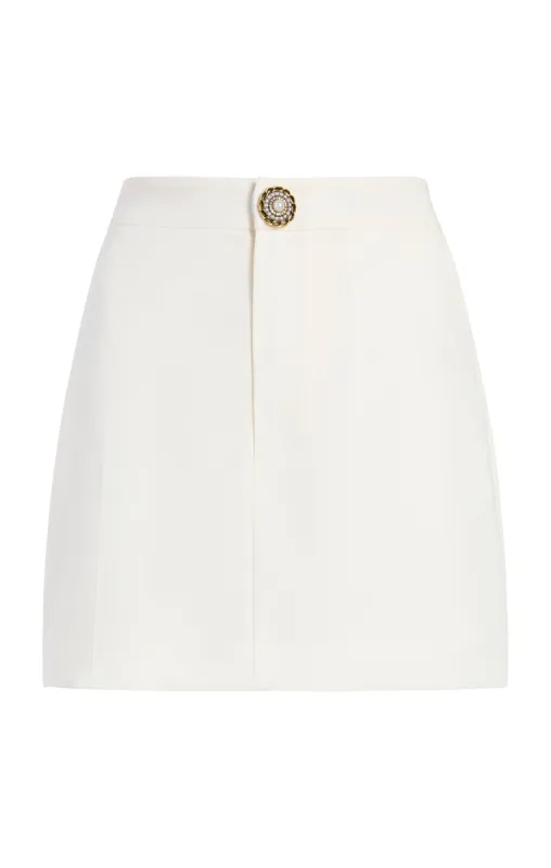 Gold Button Marie Skort sold by cinq a sept