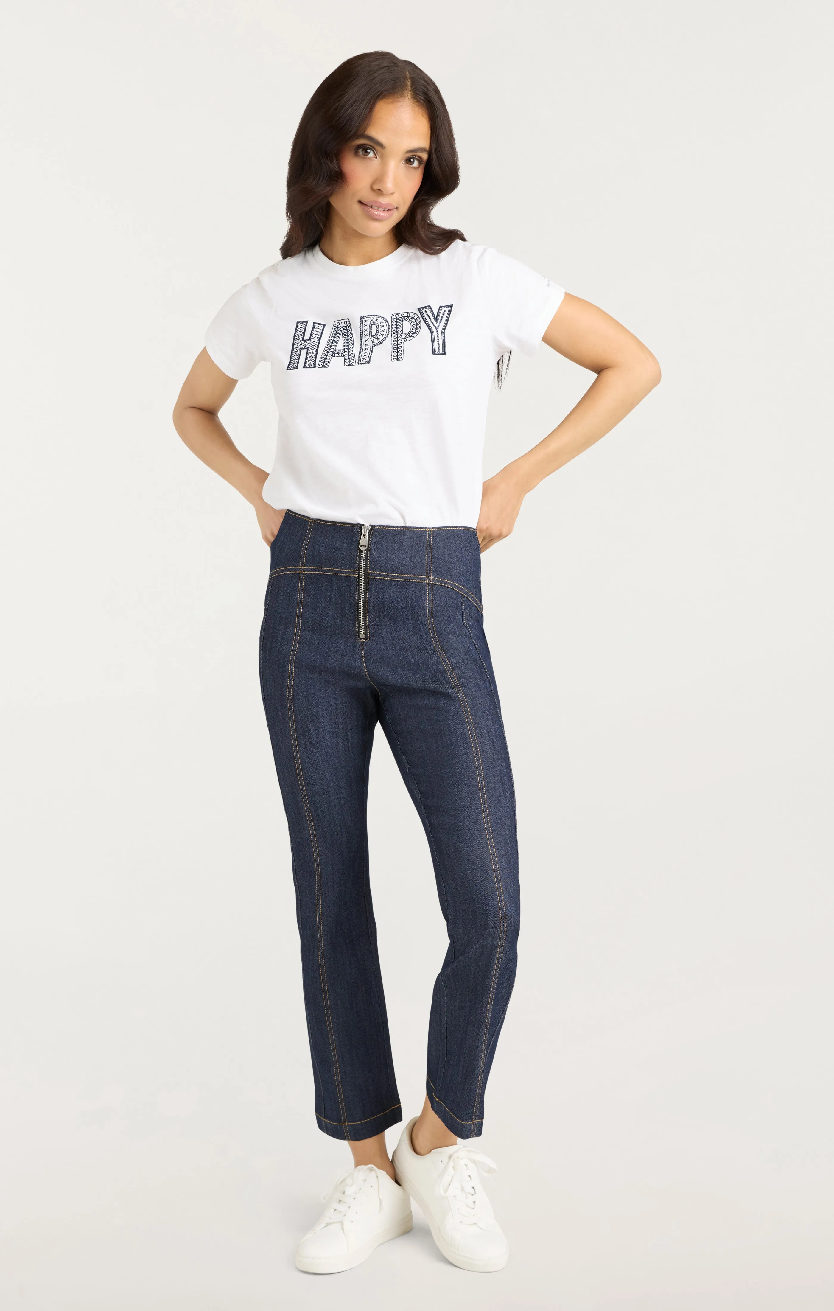Embroidered Happy Tee sold by cinq a sept product image thumbnail 2
