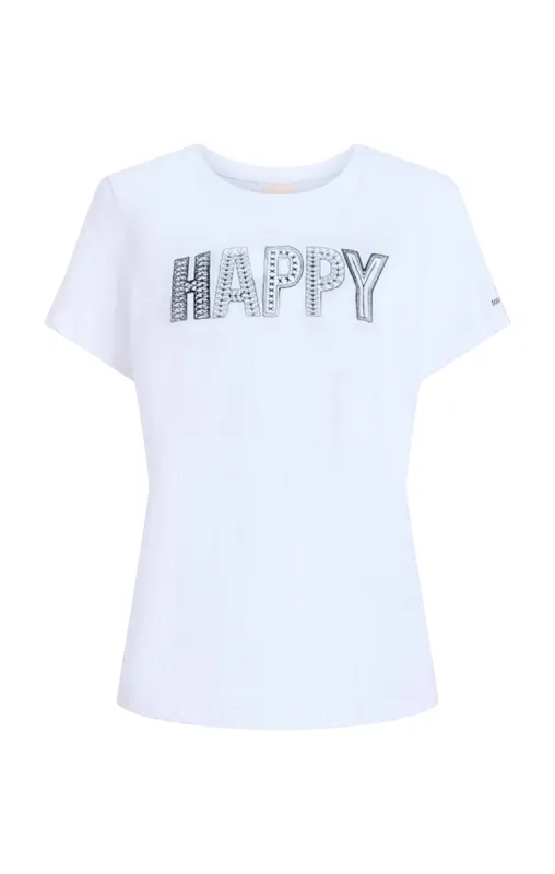 Embroidered Happy Tee made by cinq a sept