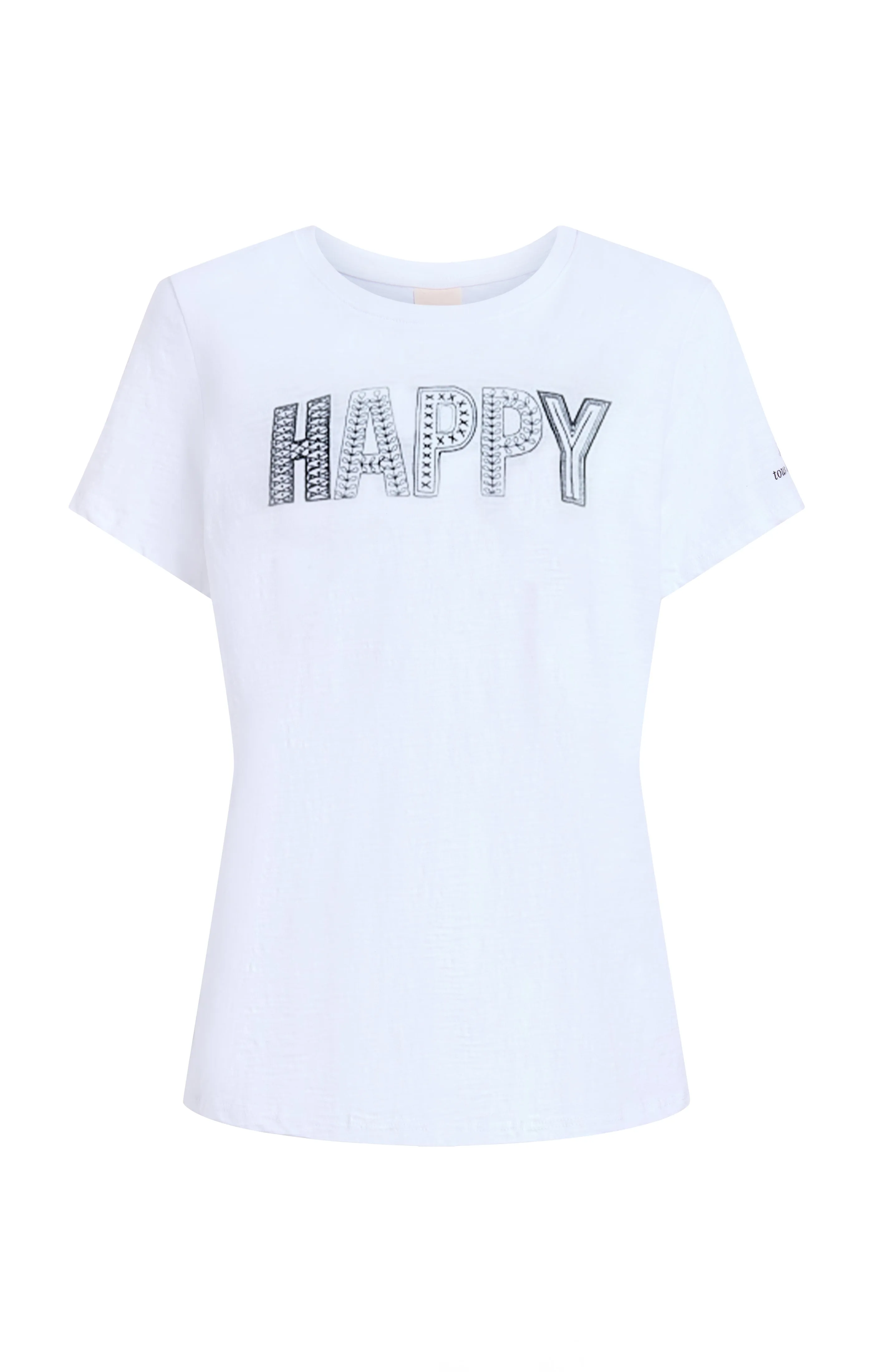 Embroidered Happy Tee sold by cinq a sept