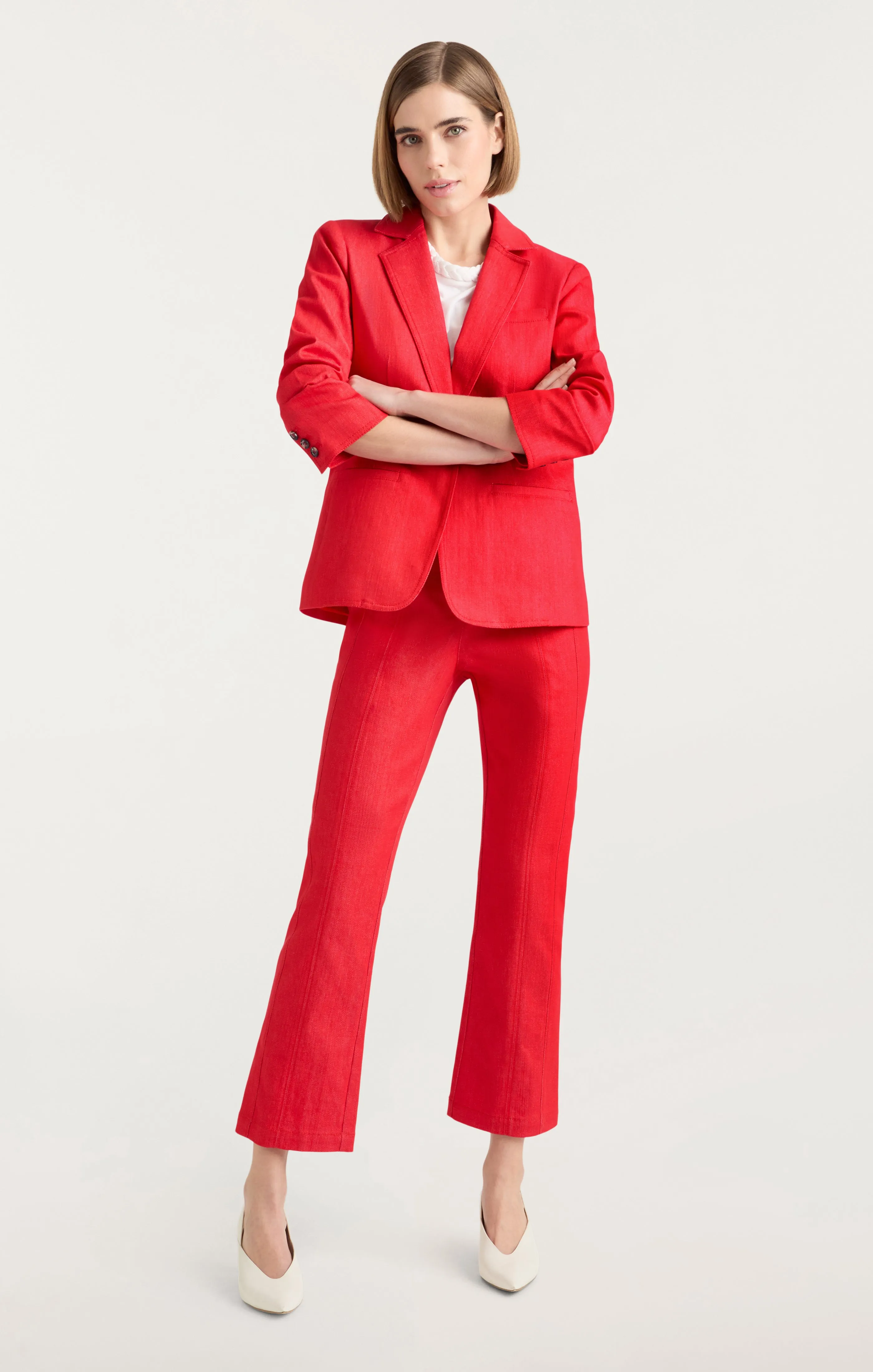 Denim Khloe Blazer sold by cinq a sept product image thumbnail 3