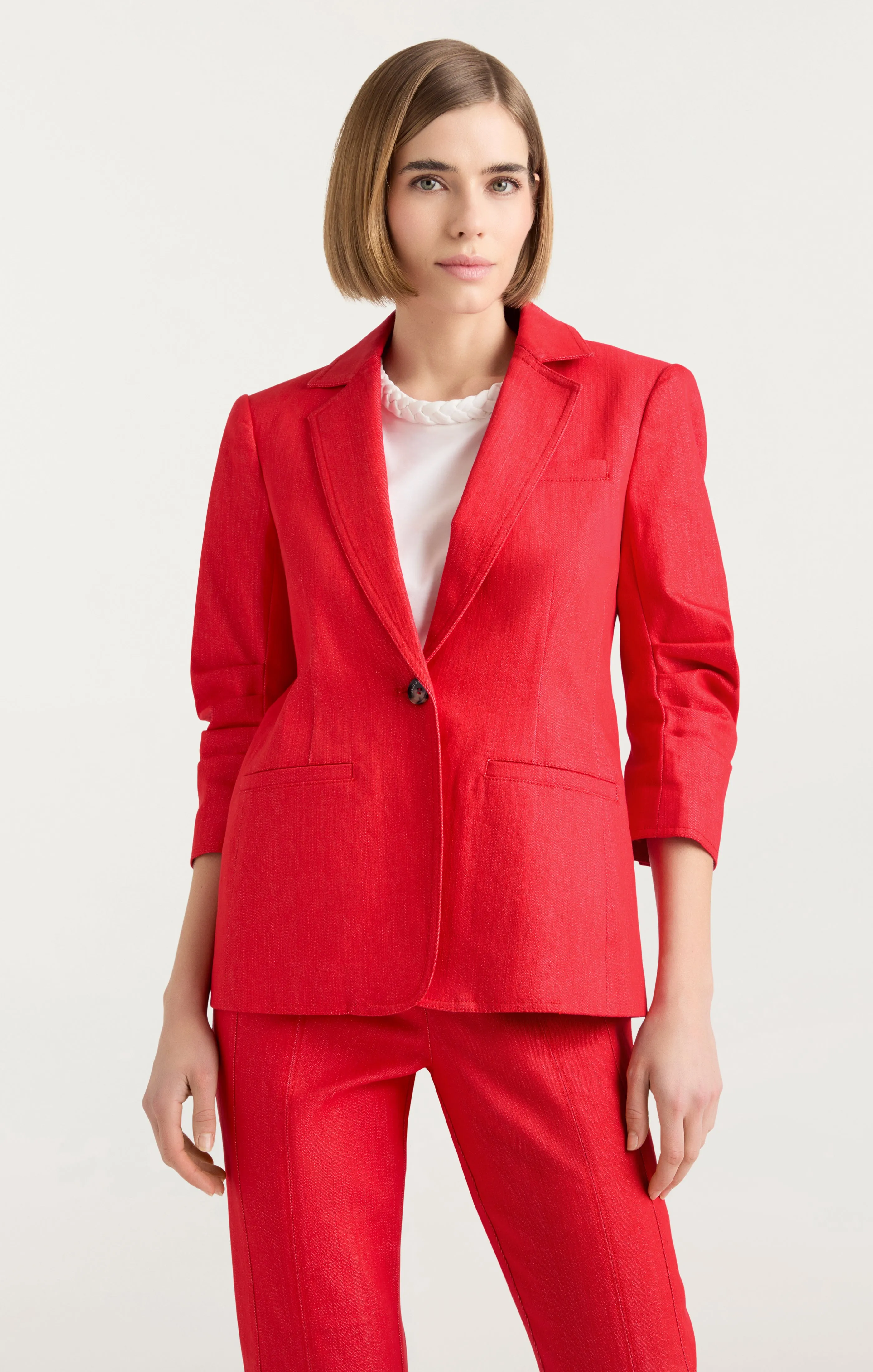 Denim Khloe Blazer sold by cinq a sept product image thumbnail 4