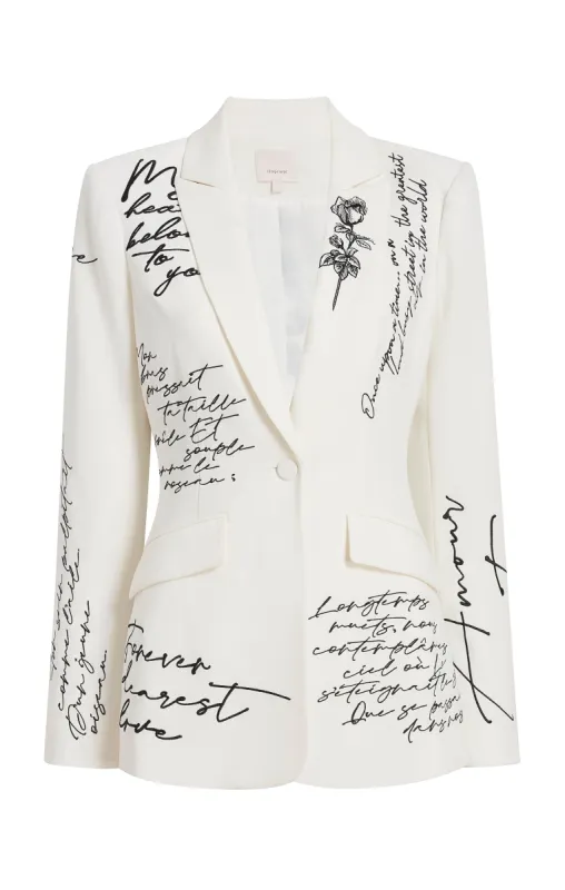 Mon Amour Embellished Cheyenne Blazer sold by cinq a sept