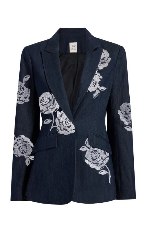 Heatset Roses Cheyenne Blazer sold by cinq a sept