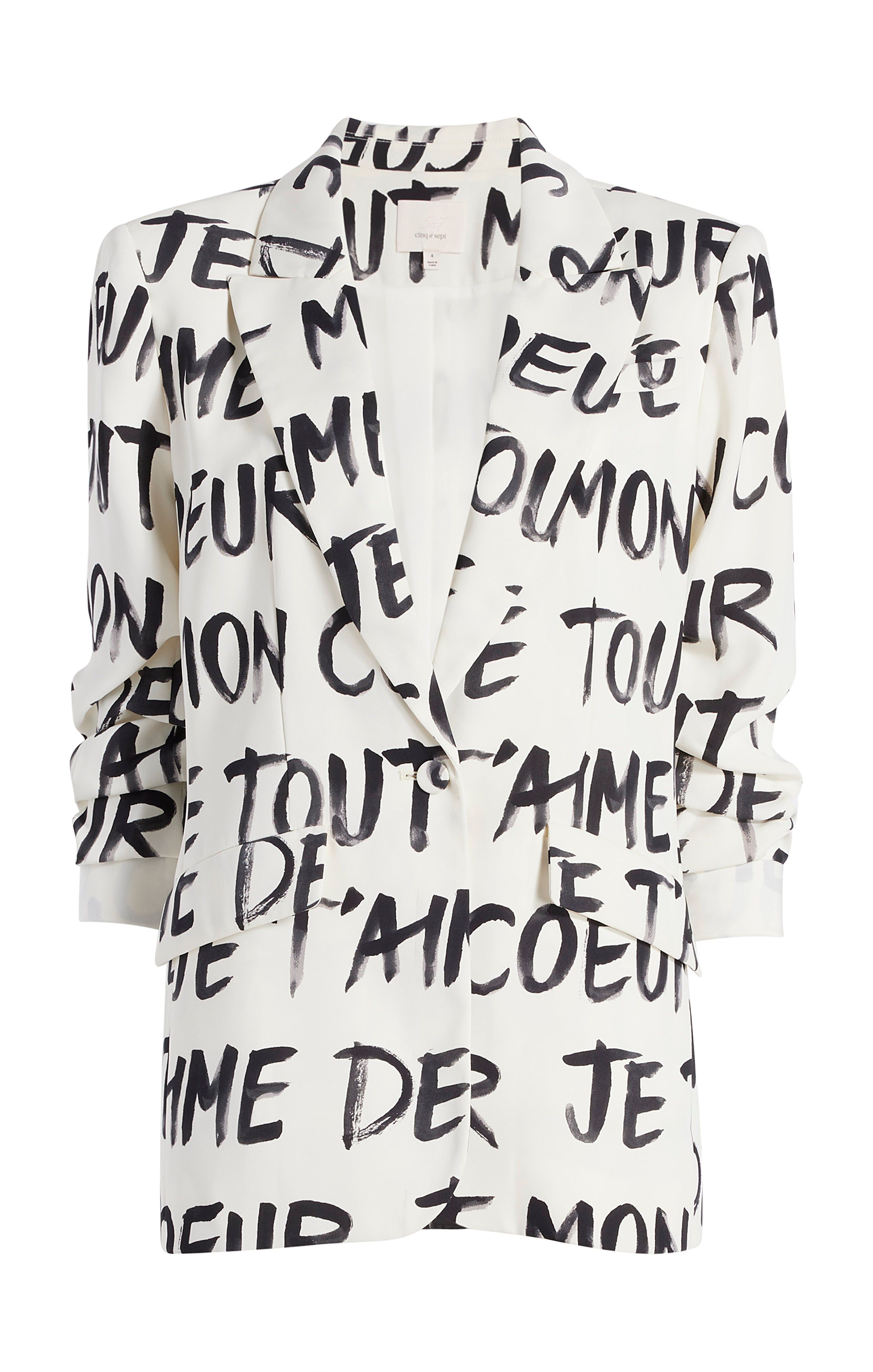 Amour Scrunched Cheyenne Blazer sold by cinq a sept