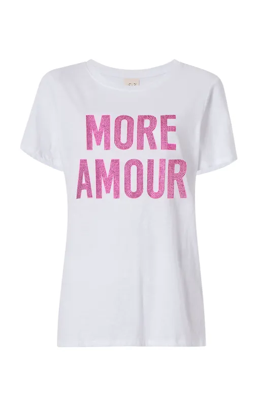Rhinestone More Amour Tee sold by cinq a sept