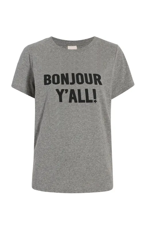 Bonjour Y'all Tee sold by cinq a sept