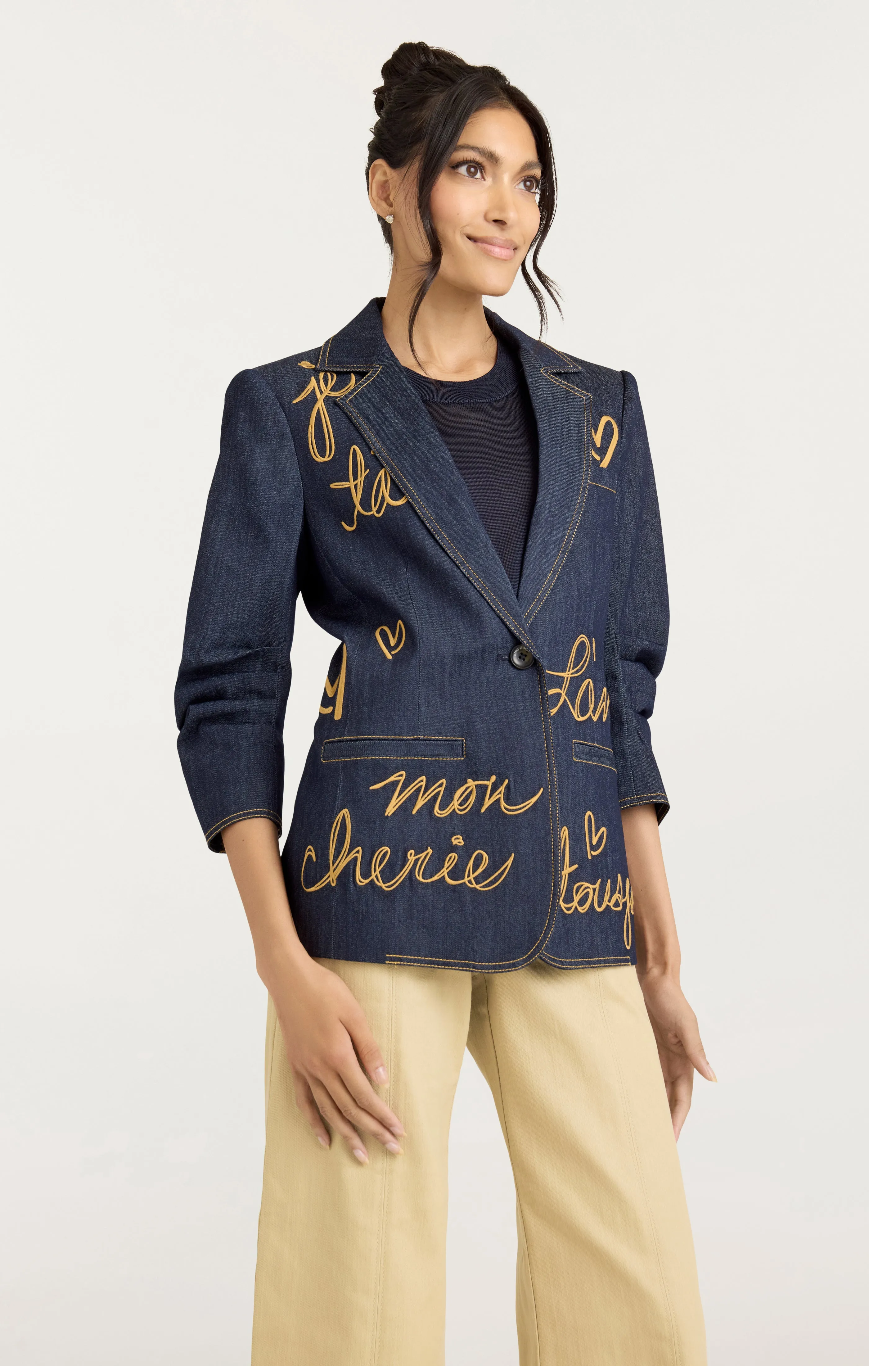 Denim Lamour Khloe Blazer sold by cinq a sept product image thumbnail 4