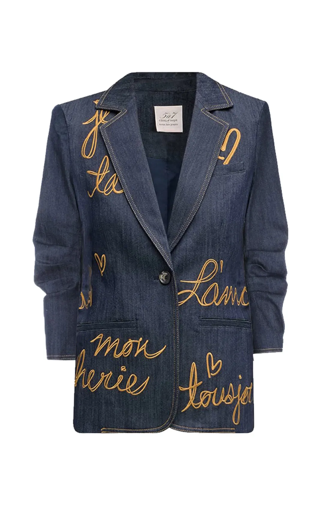 Denim Lamour Khloe Blazer sold by cinq a sept