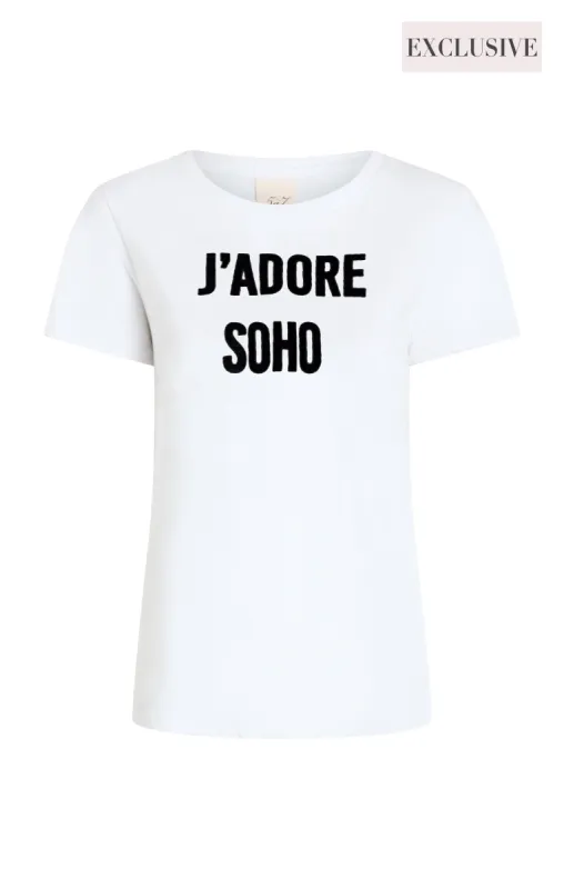 J'adore Soho Tee sold by cinq a sept