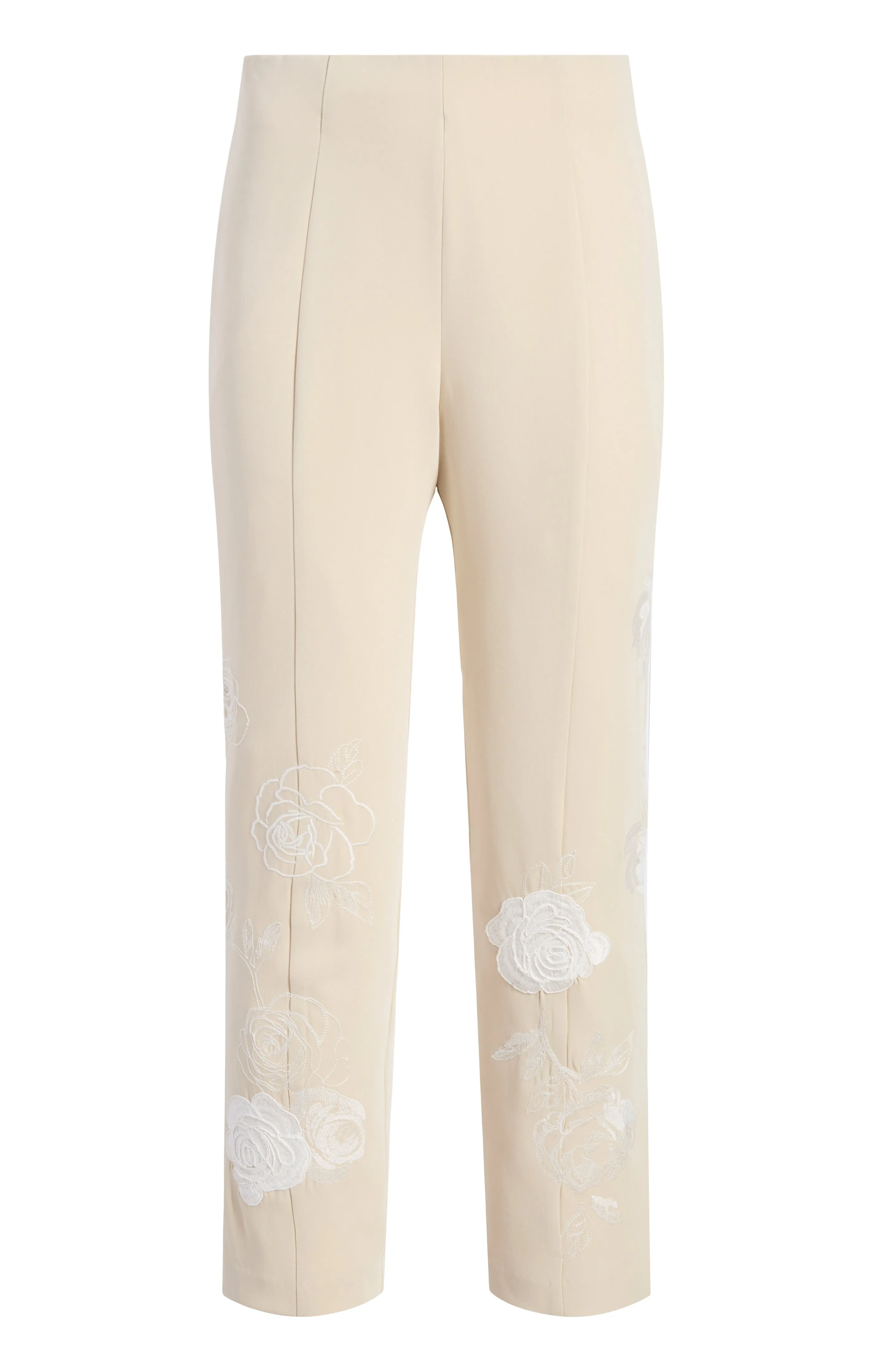 Floating Roses Embellished Cropped Brianne Pant sold by cinq a sept