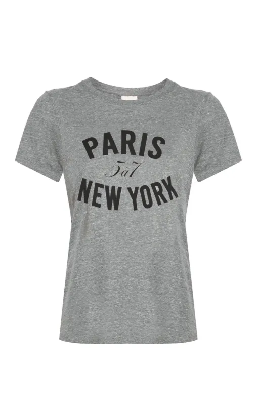 Paris New York Tee sold by cinq a sept
