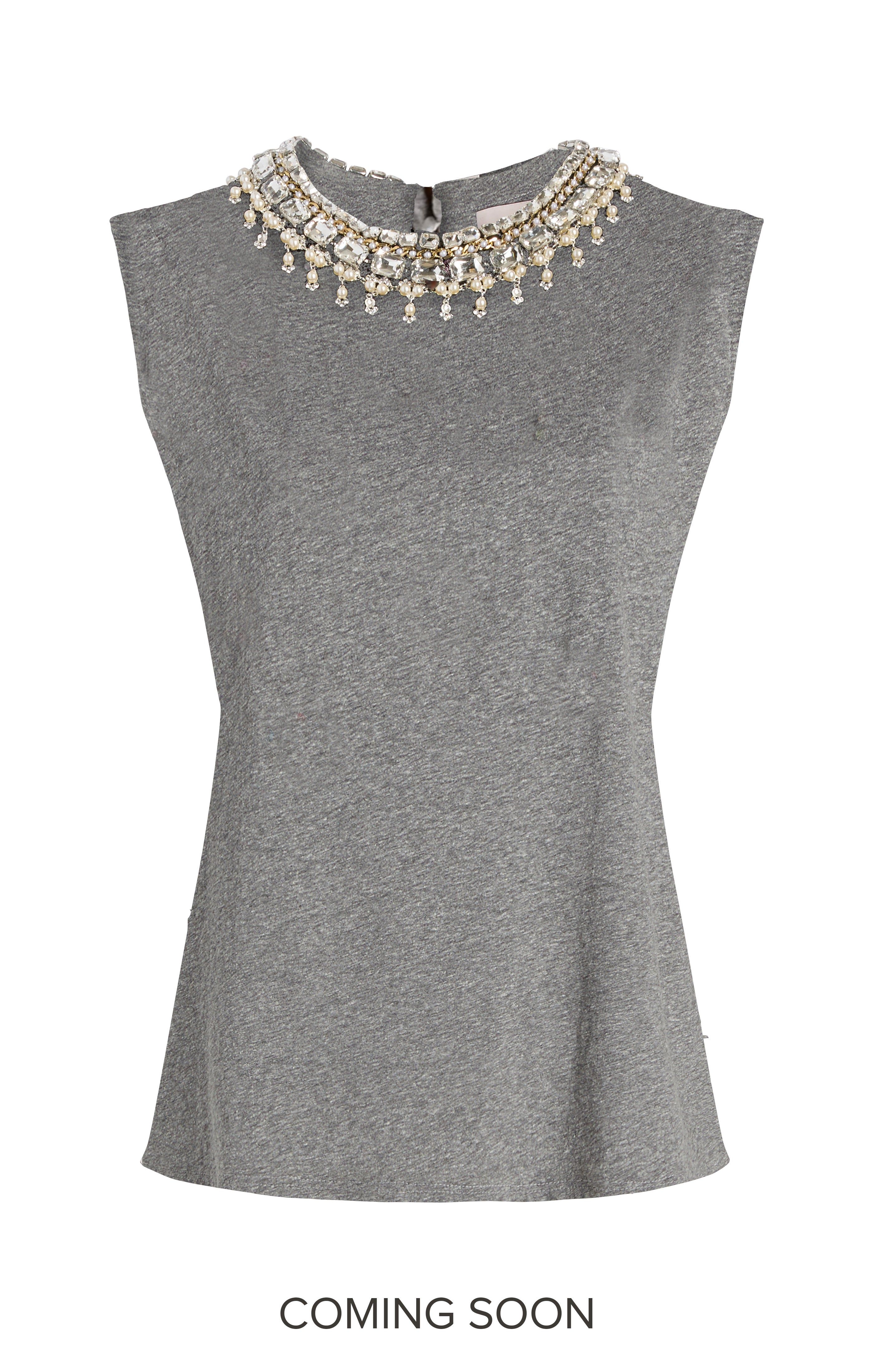 Pearl Necklace Brielle Tee sold by cinq a sept