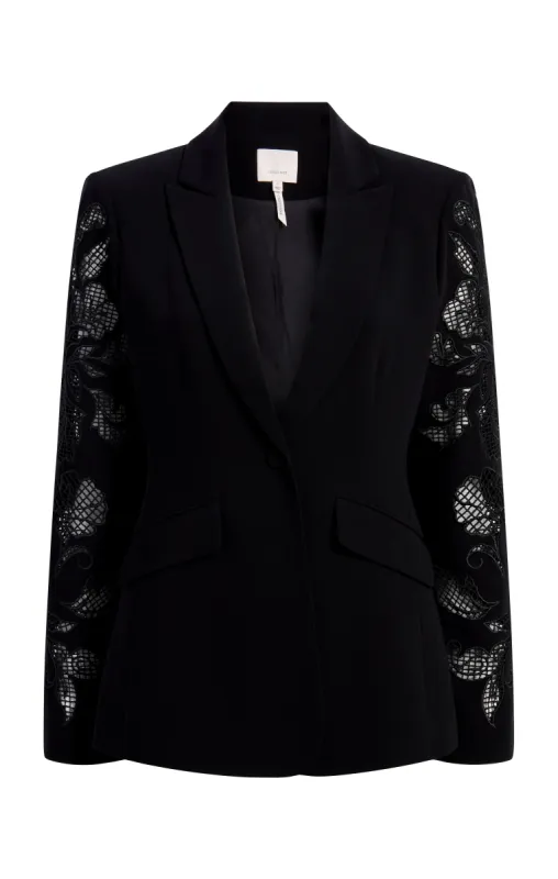 Cutout Paisley Embellished Cheyenne Blazer sold by cinq a sept