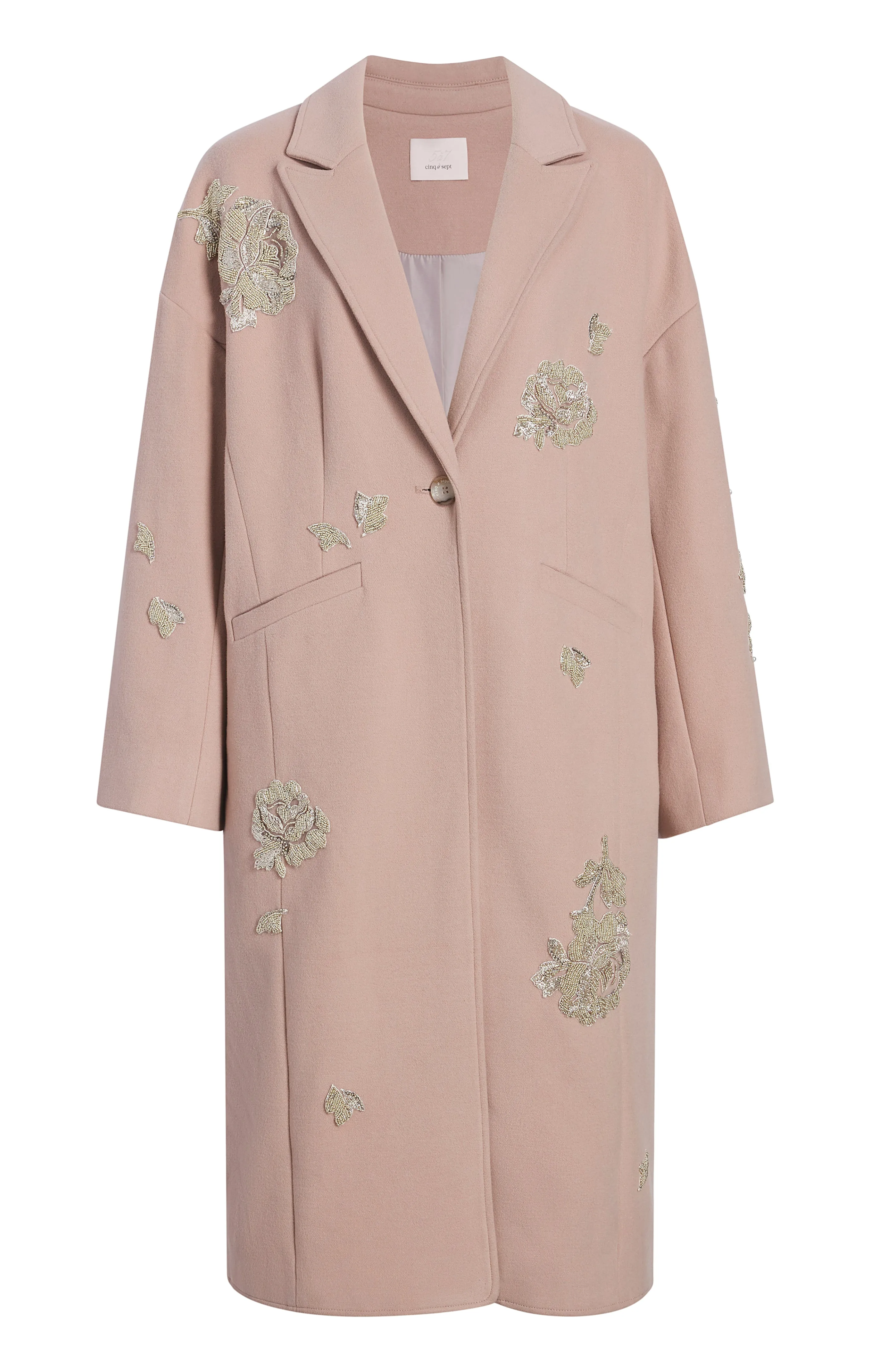 Rose Embellished Gravis Coat sold by cinq a sept