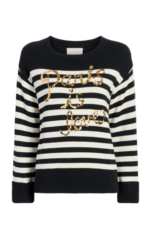 Paris Is Love Pullover sold by cinq a sept