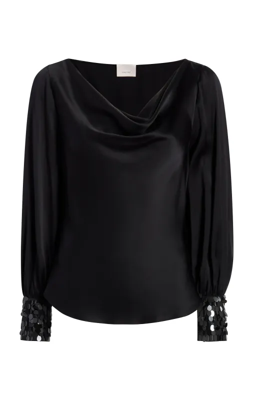 Sequin Cuff Taylee Top sold by cinq a sept