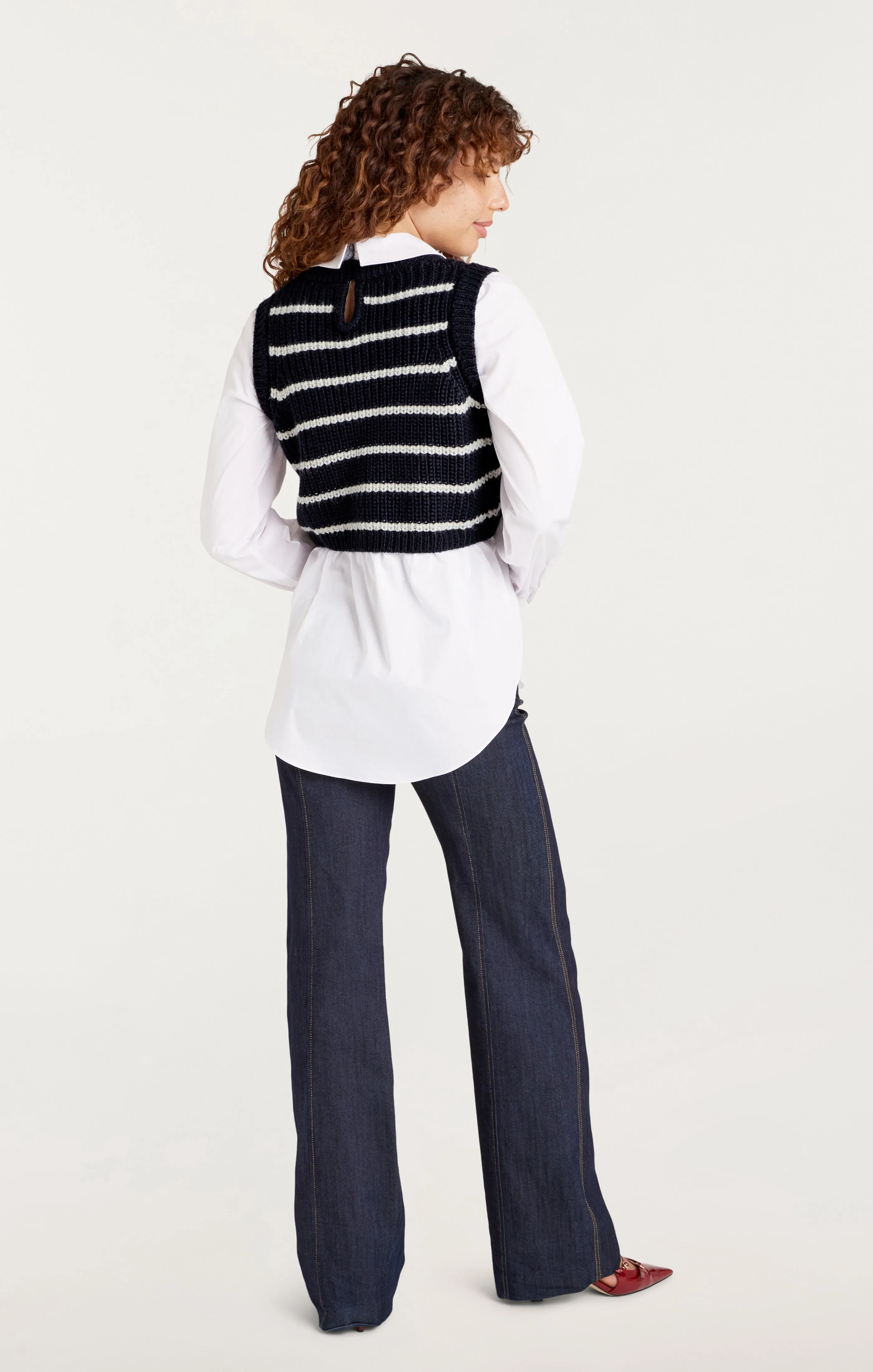 Striped Mara Shaker Pullover sold by cinq a sept product image thumbnail 4