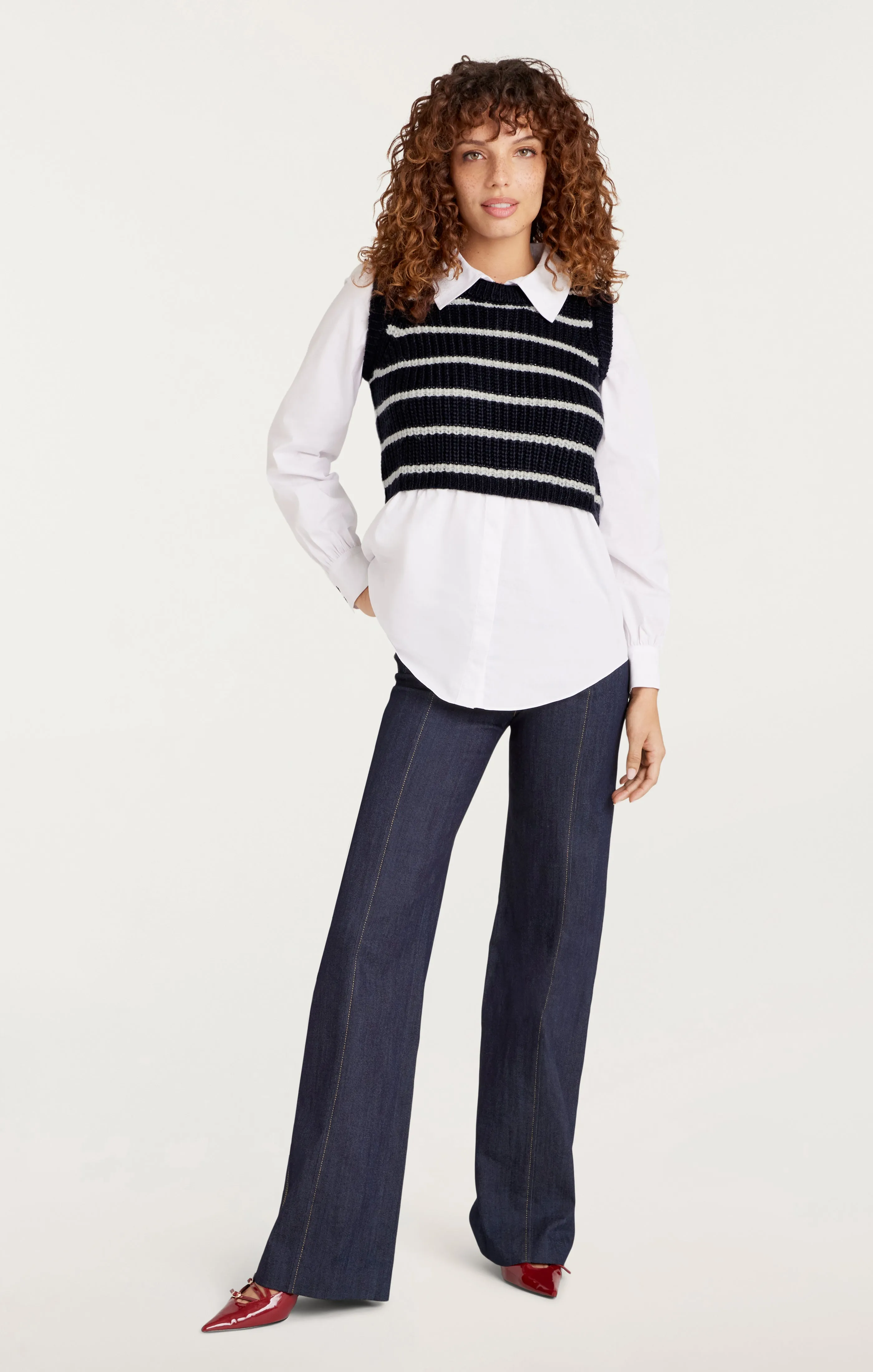 Striped Mara Shaker Pullover sold by cinq a sept product image thumbnail 2