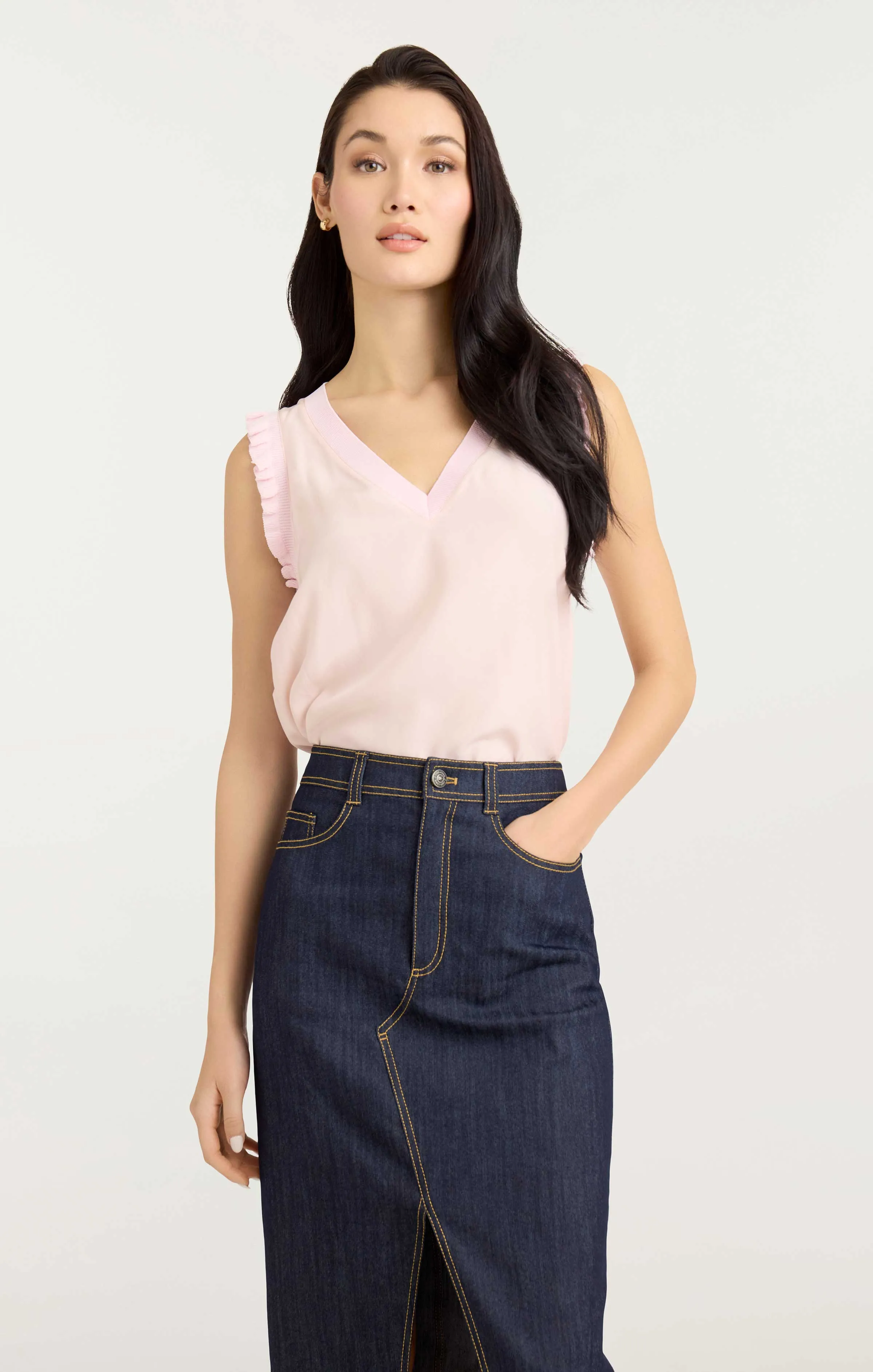 V-neck Lenore Top sold by cinq a sept product image thumbnail 3