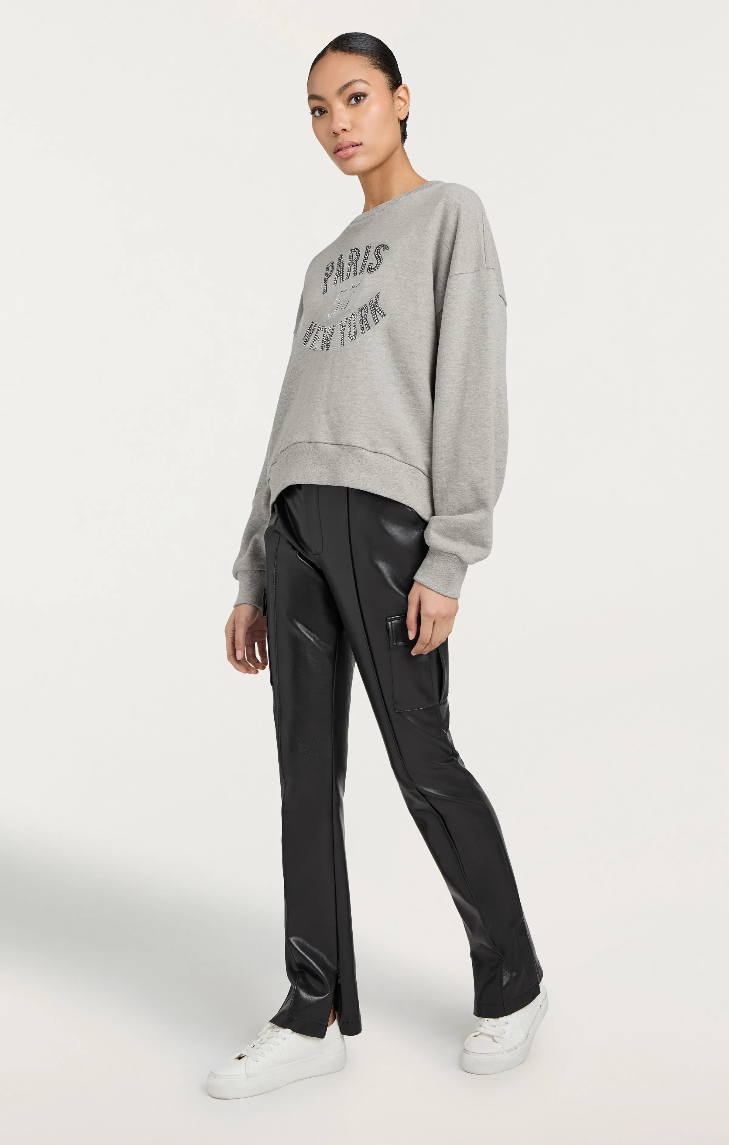 Rhinestone Paris New York Brandy Pullover sold by cinq a sept product image thumbnail 3