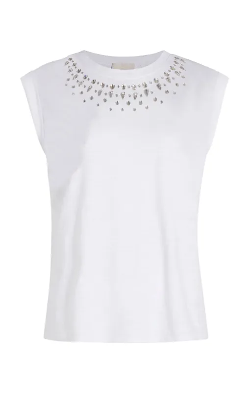 Mixed Rhinestone Bella Tee sold by cinq a sept