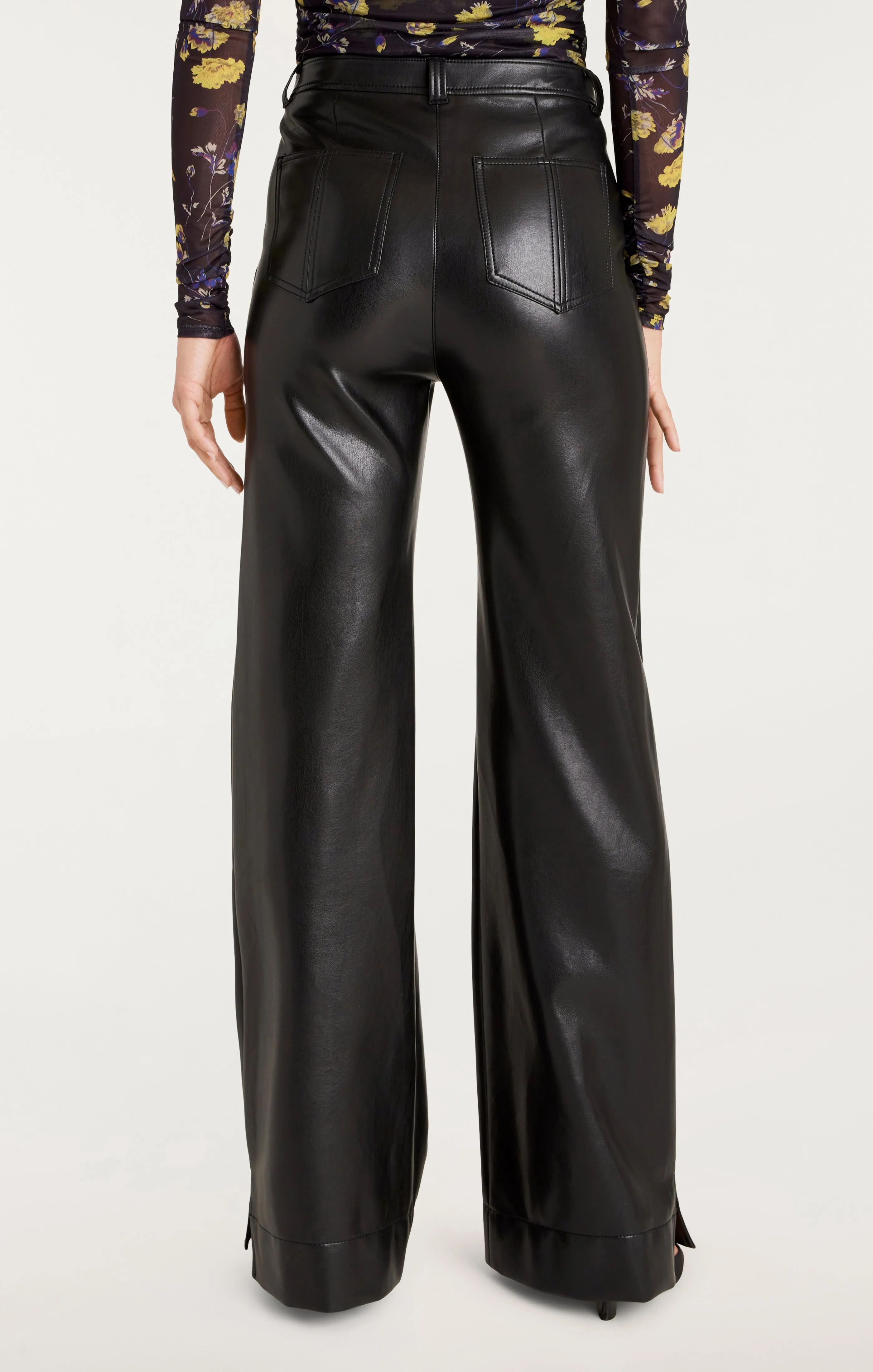 Vegan Leather Long Benji Pant sold by cinq a sept product image thumbnail 5