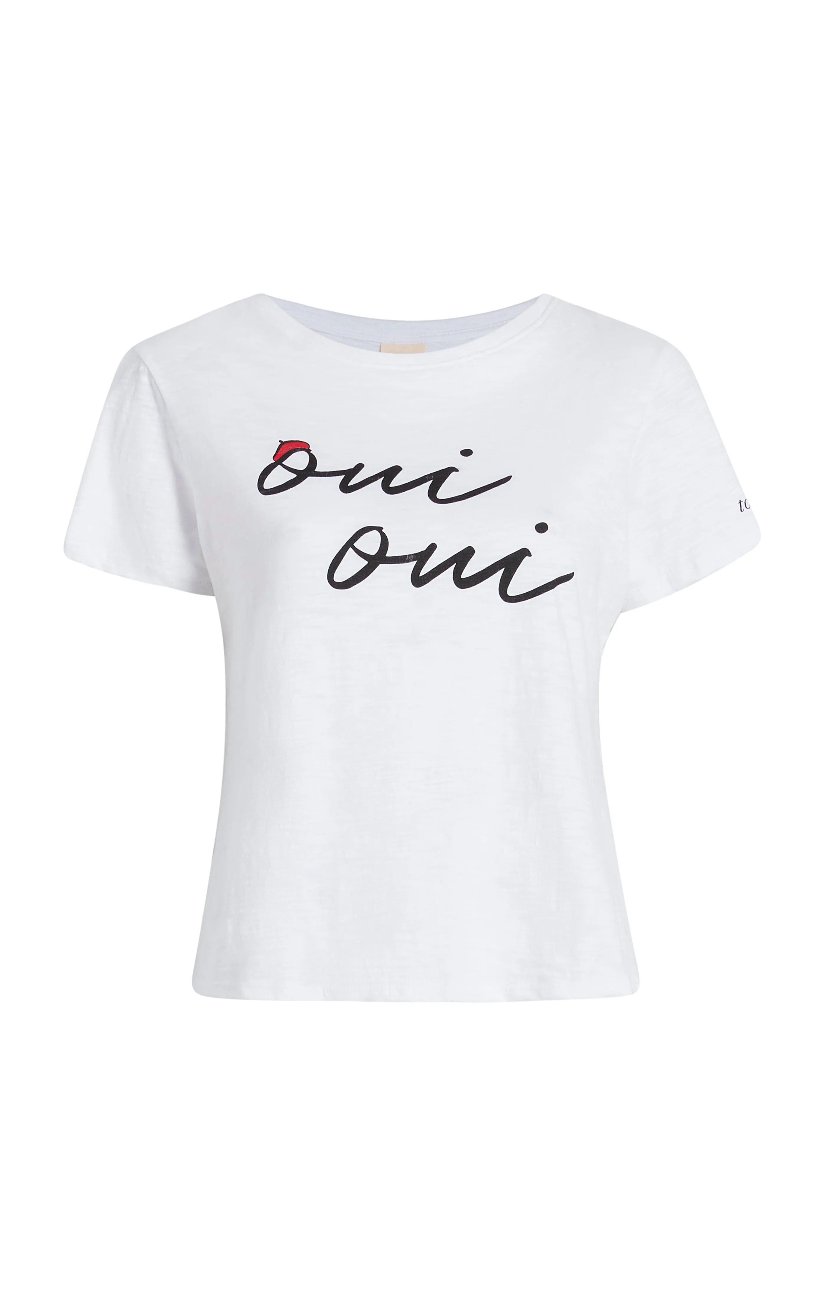 Shrunken Oui Oui Tee sold by cinq a sept